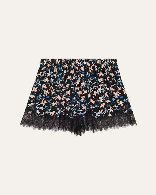 Noella Floral Lace Shorts